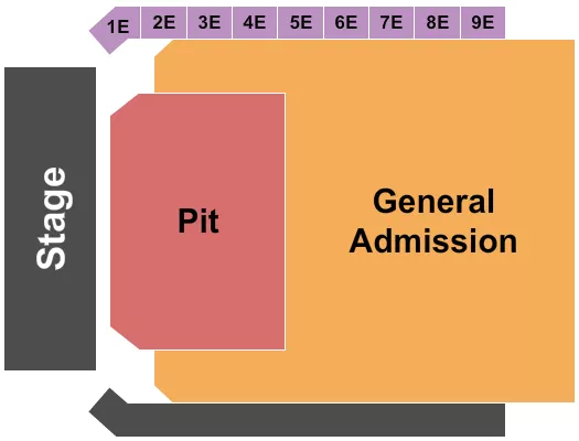 GA PIT 2 Seating Map Seating Chart