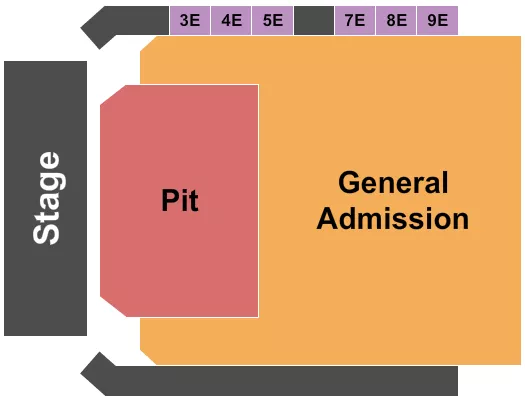 GA PIT Seating Map Seating Chart