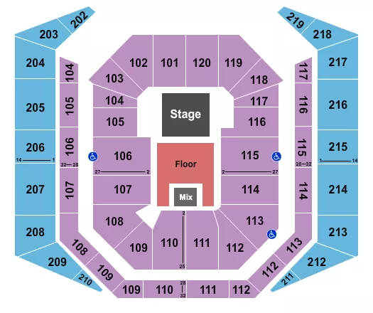 ENDSTAGE 2 Seating Map Seating Chart