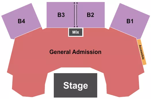 ENDSTAGE GA Seating Map Seating Chart