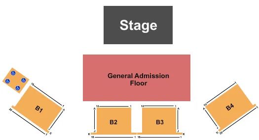THREE DAYS GRACE Seating Map Seating Chart
