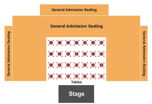 GA SEATING RSVD TBL Seating Map Seating Chart