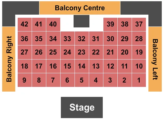 ENDSTAGE TABLES Seating Map Seating Chart