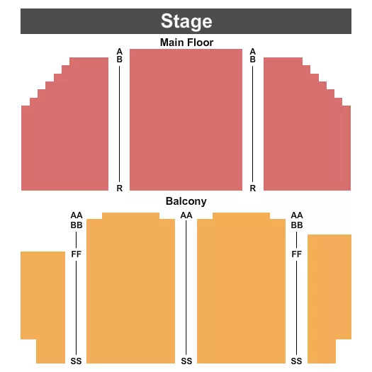 ENDSTAGE Seating Map Seating Chart