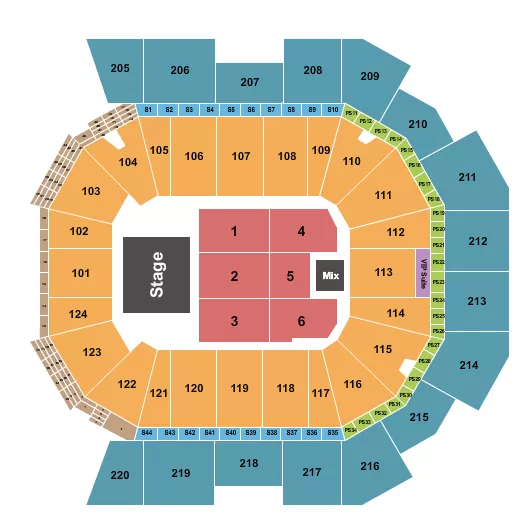 ANDREA BOCELLI Seating Map Seating Chart