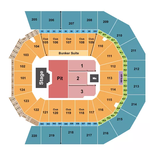 BILLY STRINGS Seating Map Seating Chart