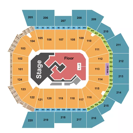 CMT MUSIC AWARDS Seating Map Seating Chart