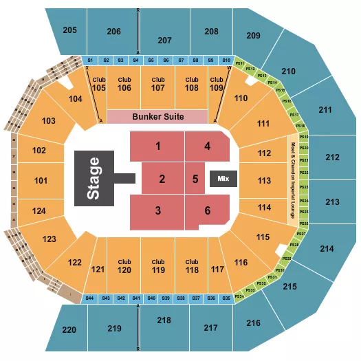 DON OMAR Seating Map Seating Chart