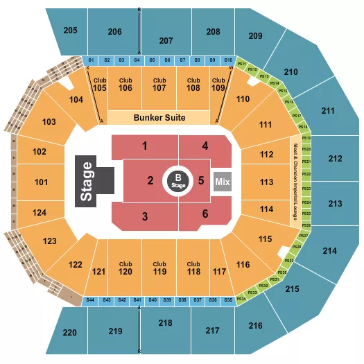 MELANIE MARTINEZ Seating Map Seating Chart