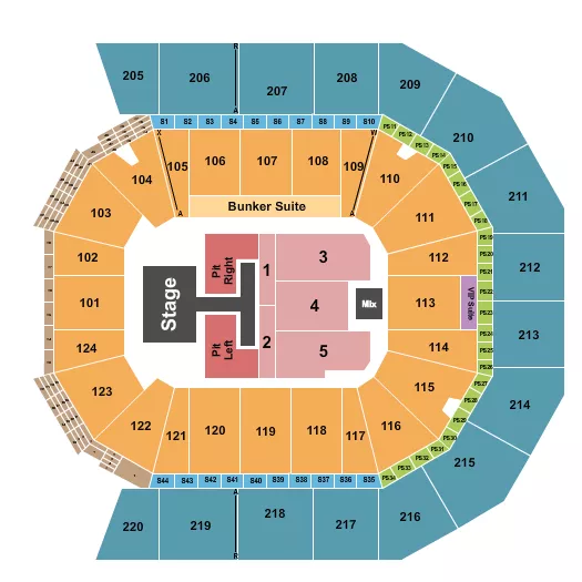 OLD DOMINION Seating Map Seating Chart