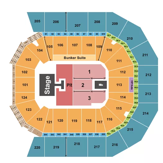 RILEY GREEN 1 Seating Map Seating Chart