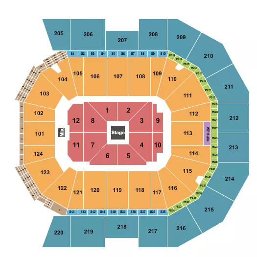 TOM SEGURA Seating Map Seating Chart