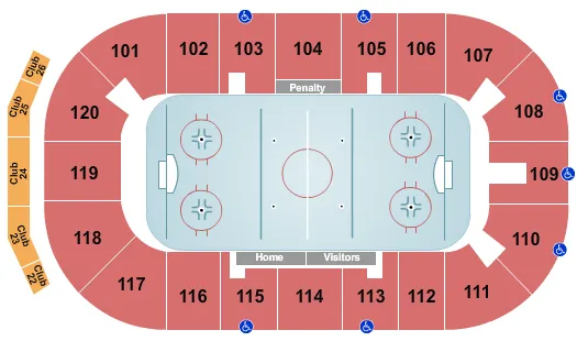 HOCKEY Seating Map Seating Chart