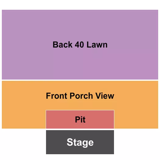PIT PORCH VIEW Seating Map Seating Chart