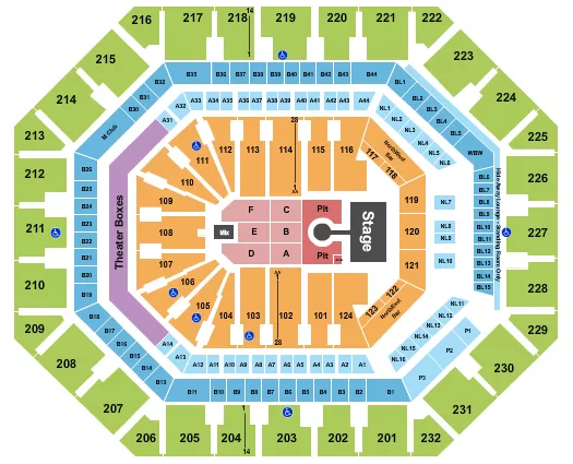 WEEZER Seating Map Seating Chart