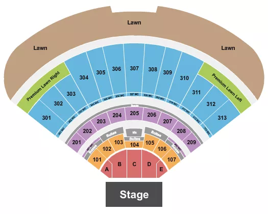 ENDSTAGE Seating Map Seating Chart