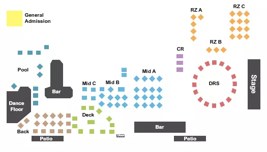 MOS PLACE ENDSTAGE TABLES Seating Map Seating Chart
