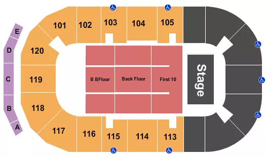ENDSTAGE 2 Seating Map Seating Chart