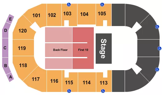 FIRST BACK Seating Map Seating Chart