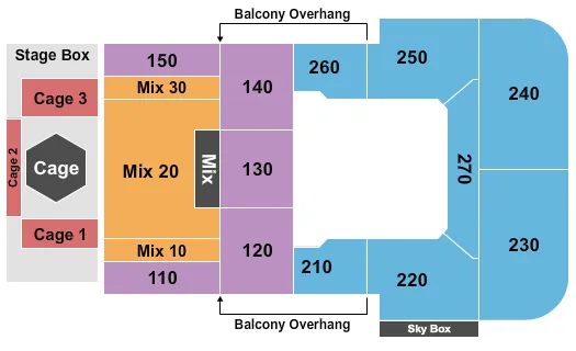 MMA Seating Map Seating Chart