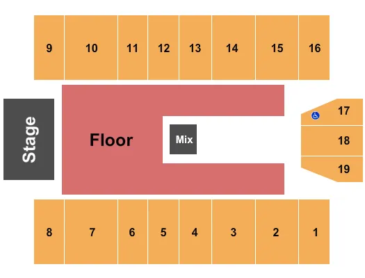 ENDSTAGE RSV FLOOR Seating Map Seating Chart