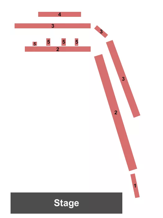 MR SMALLS THEATRE ENDSTAGE BALCONY Seating Map Seating Chart