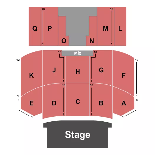 MT HOREB UNITED METHODIST CHURCH ENDSTAGE Seating Map Seating Chart