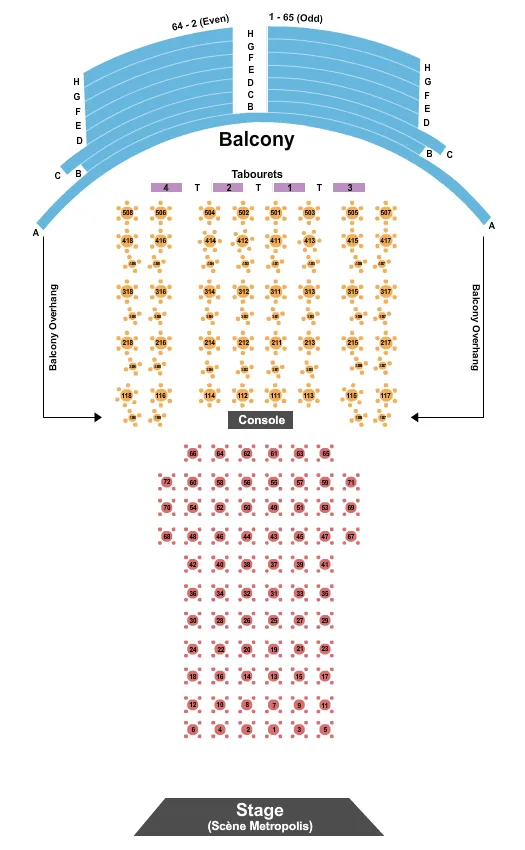 ENDSTAGE TABLES 2 Seating Map Seating Chart
