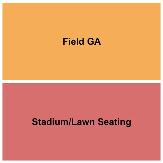 STADIUM LAWN FIELD GA Seating Map Seating Chart