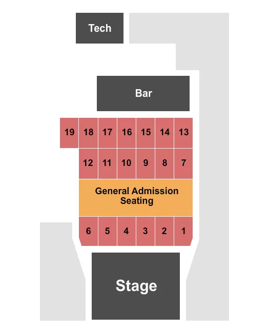 MUSIC FARM CHARLESTON GA TABLES Seating Map Seating Chart
