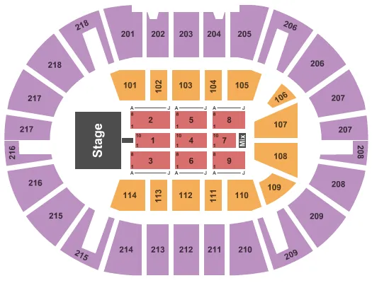 THERESA CAPUTO Seating Map Seating Chart