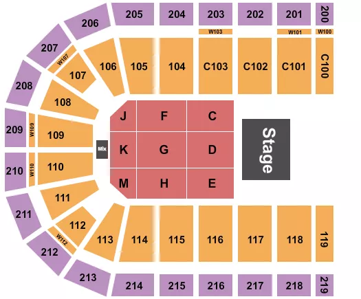 ENDSTAGE 2 Seating Map Seating Chart