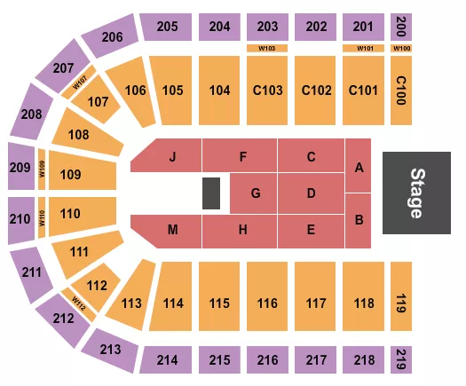 ENDSTAGE 3 Seating Map Seating Chart