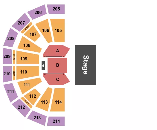 QUARTER HOUSE Seating Map Seating Chart