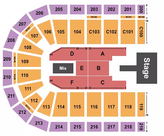 SHREYA GHOSHAL Seating Map Seating Chart