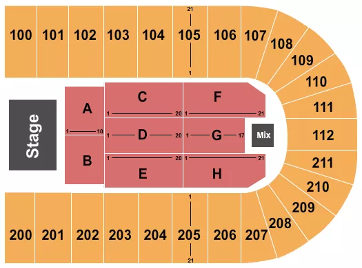 ENDSTAGE 6 Seating Map Seating Chart