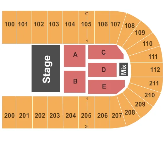 GABRIEL IGLESIAS Seating Map Seating Chart