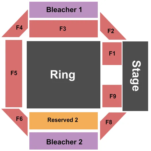 WRESTLING Seating Map Seating Chart