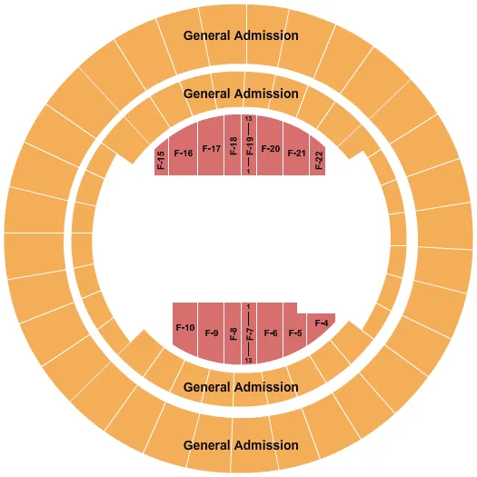 CIRCUS GA Seating Map Seating Chart