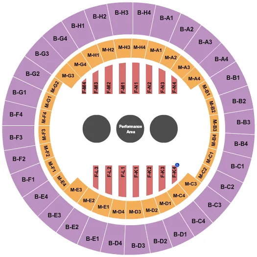 SHRINE CIRCUS Seating Map Seating Chart