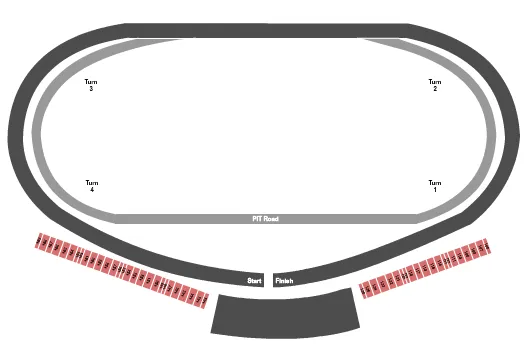RACING 2 Seating Map Seating Chart