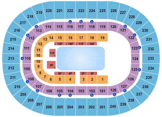 DISNEY ON ICE 2 Seating Map Seating Chart