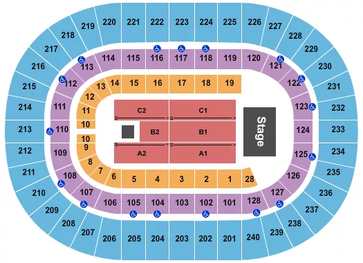 ENDSTAGE 3 Seating Map Seating Chart