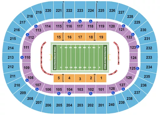 FOOTBALL 1 Seating Map Seating Chart