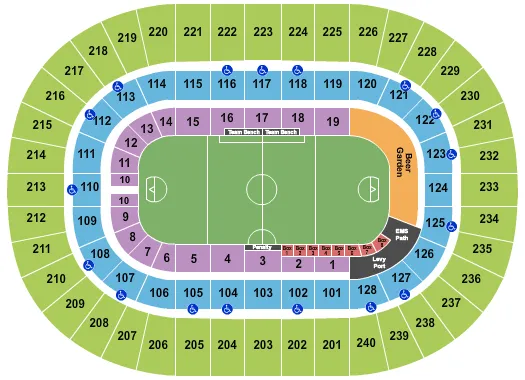 LACROSSE Seating Map Seating Chart
