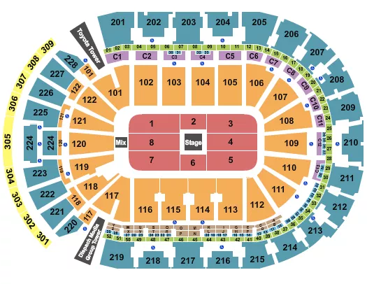 CENTERSTAGE Seating Map Seating Chart