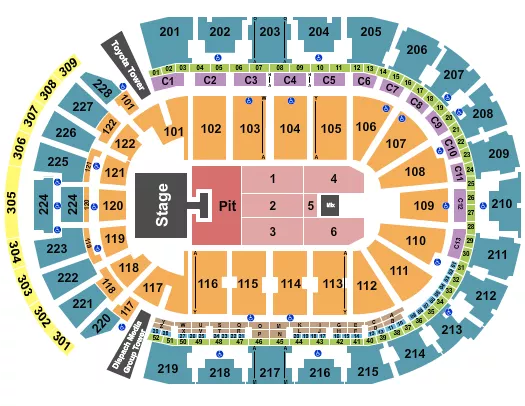 JASON ALDEAN 1 Seating Map Seating Chart