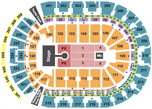 WEEZER Seating Map Seating Chart