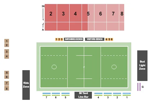 LACROSSE Seating Map Seating Chart