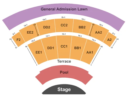NEAL S BLAISDELL CENTER TOM MOFFATT WAIKIKI SHELL ENDSTAGE GA POOL Seating Map Seating Chart